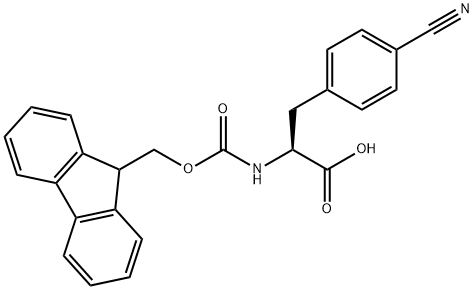 Fmoc-Phe(4-CN)-OH Structure
