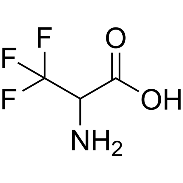 2-Amino-3, 3, 3-trifluoropropanoic acid Structure
