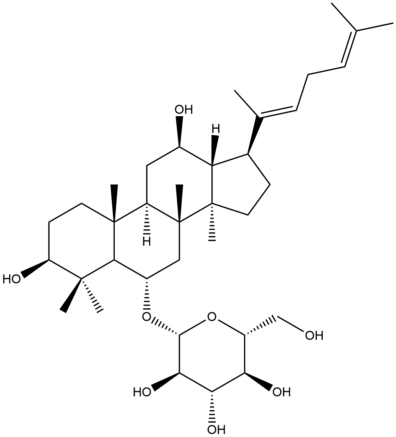 Ginsenoside Rh4 Structure