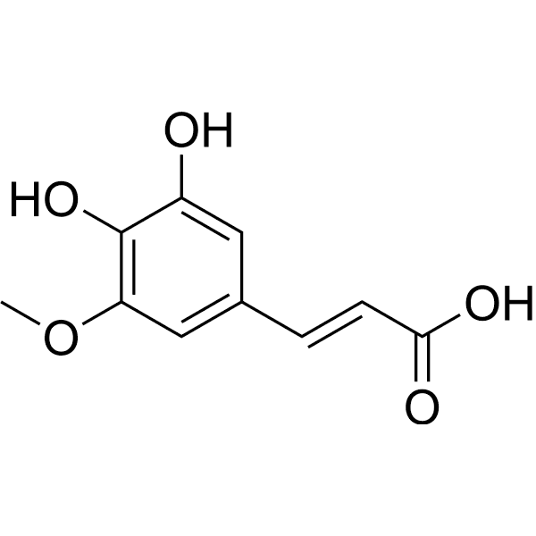5-Hydroxyferulic acid Structure