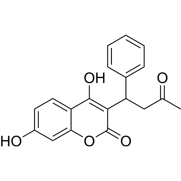 7-Hydroxywarfarin Structure