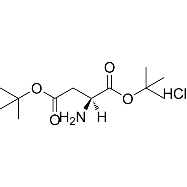 H-Asp(OtBu)-OtBu.HCl Structure