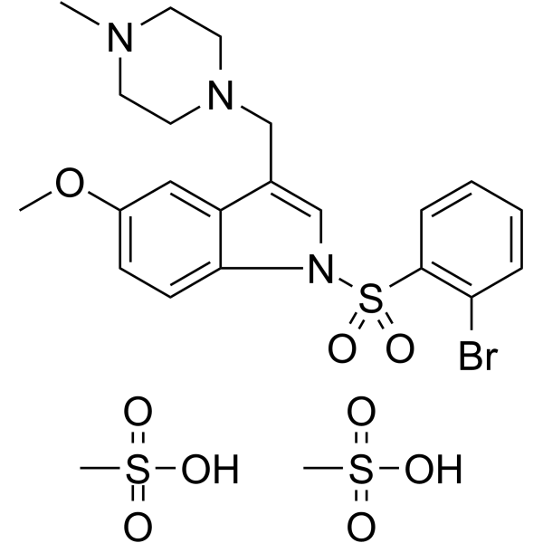 Masupirdine mesylate Structure