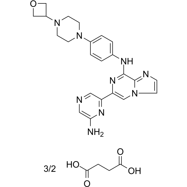 Lanraplenib succinate Structure