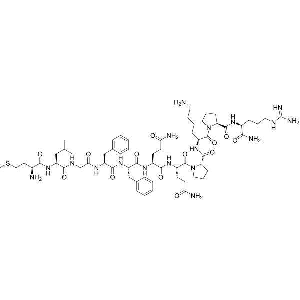 MLGFFQQPKPR-NH2 Structure