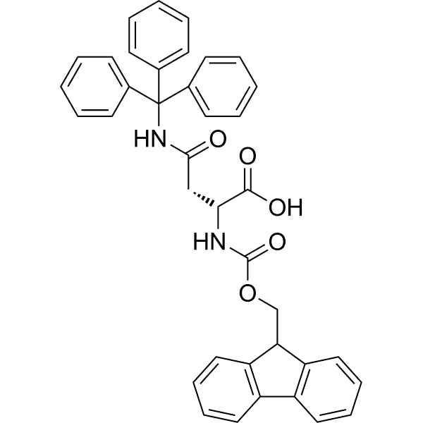 Fmoc-D-Asn(Trt)-OH Structure