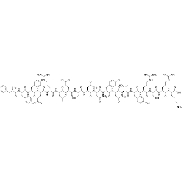 FGF basic (93-110) (human, bovine) Structure