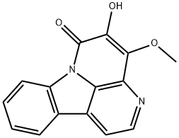 5-Hydroxy-4-methoxycanthin-6-one Structure