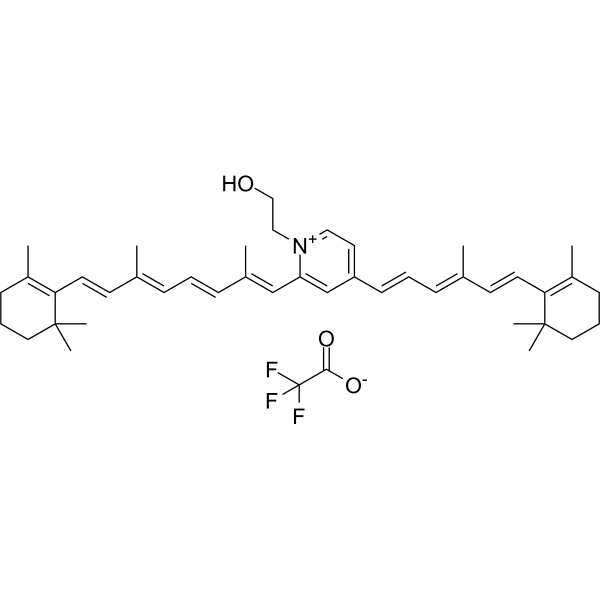 Pyridinium bisretinoid A2E TFA Structure
