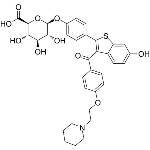 Raloxifene 4'-glucuronide Structure
