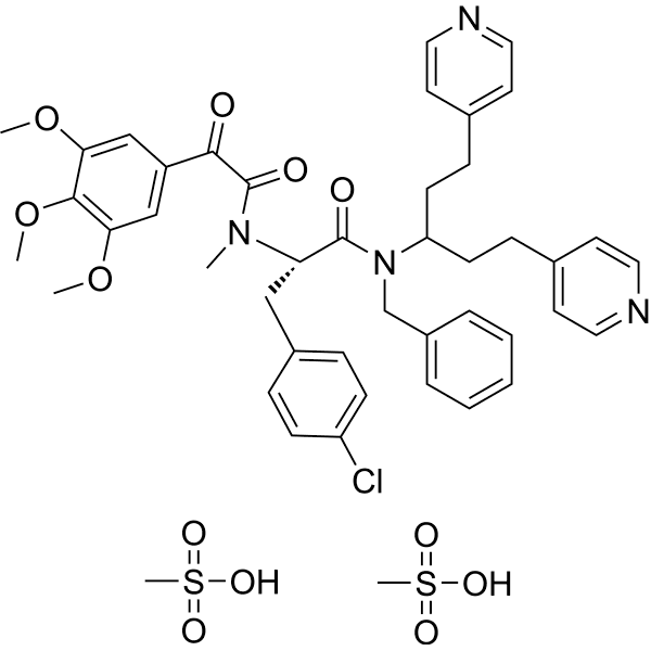 Timcodar mesylate Structure