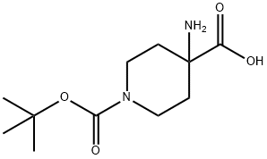4-Amino-1-Boc-piperidine-4-carboxylic acid Structure