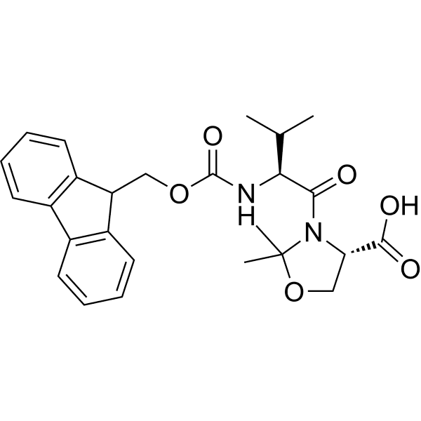 Fmoc-Val-Ser(psi(Me, Me)pro)-OH Structure