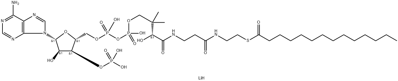 Myristoyl coenzyme A lithium Structure