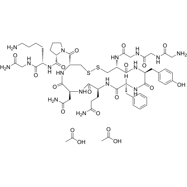 Terlipressin diacetate Structure