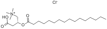 Palmitoyl-L-carnitine chloride Structure