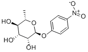 4-Nitrophenyl α-L-rhamnopyranoside Structure