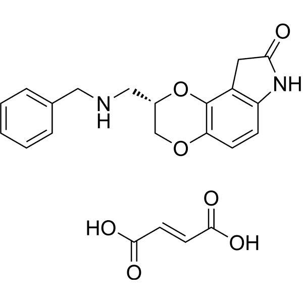 Aplindore fumarate Structure