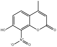 7-Hydroxy-4-methyl-8-nitrocoumarin Structure