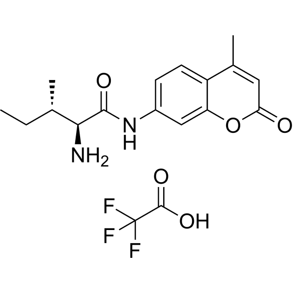 H-L-Ile-Amc TFA  Structure