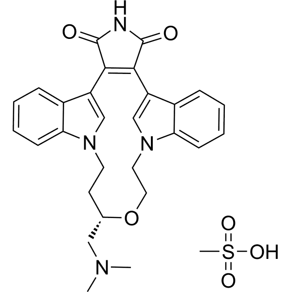 Ruboxistaurin mesylate Structure