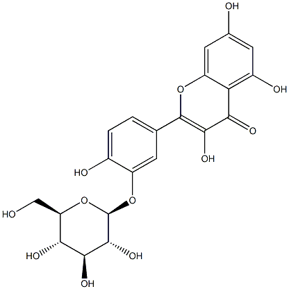 Quercetin-3'-glucoside Structure