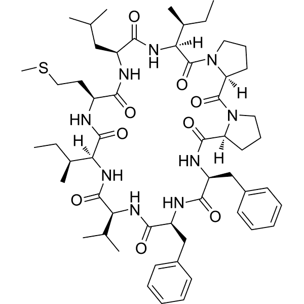 Cyclolinopeptide B Structure