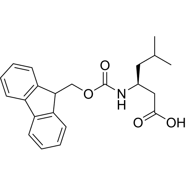 Fmoc-β-HoLeu-OH Structure