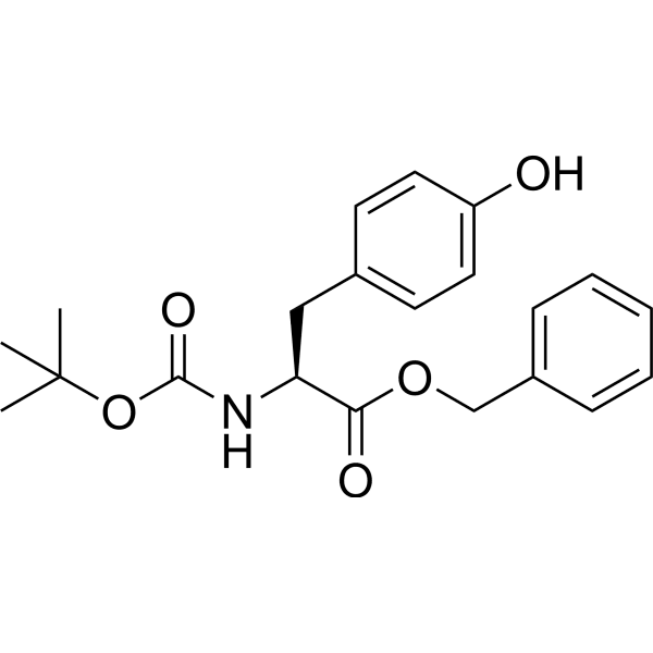 Benzyl (tert-butoxycarbonyl)-L-tyrosinate Structure