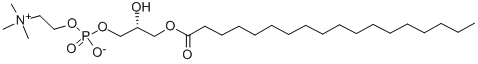 1-Stearoyl-sn-glycero-3-phosphocholine Structure