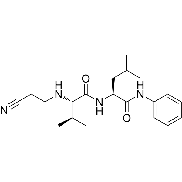 N-2-Cyanoethyl-Val-Leu-anilide Structure