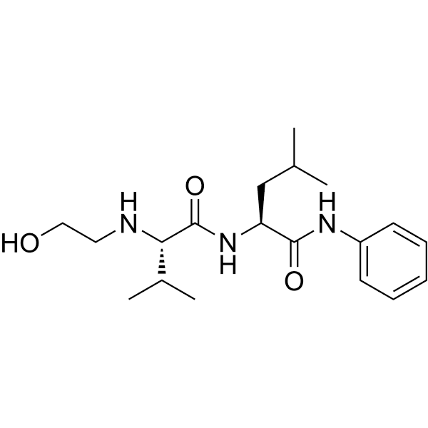 N-2-Hydroxyethyl-Val-Leu-anilide Structure