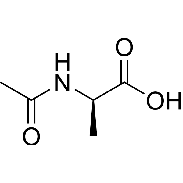 Ac-D-Ala-OH Structure
