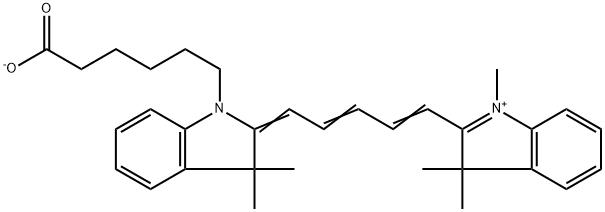 Cyanine5 carboxylic acid Structure