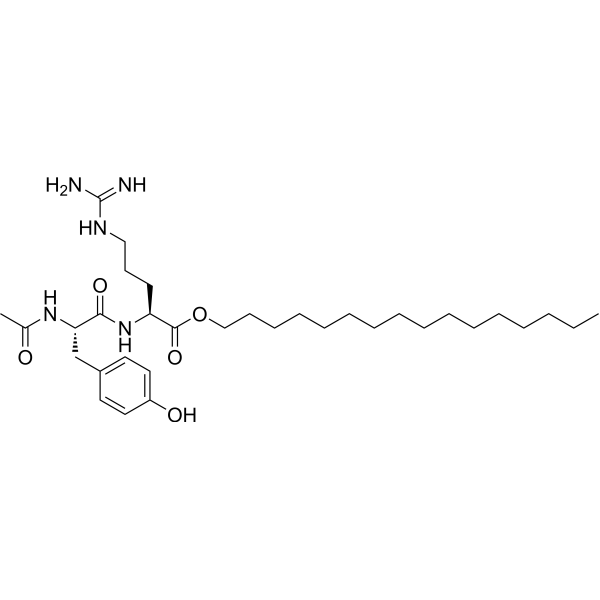 Acetyl dipeptide-1 cetyl ester Structure