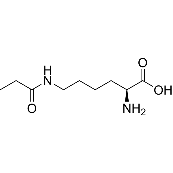 N6-Propionyl-L-lysine Structure