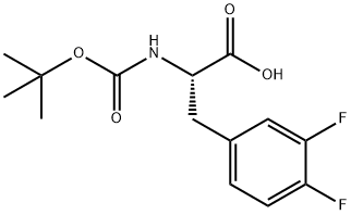 BOC-L-3,4-Difluoro-phenylalanine Structure