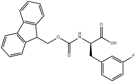 Fmoc-D-Phe(3-F)-OH Structure
