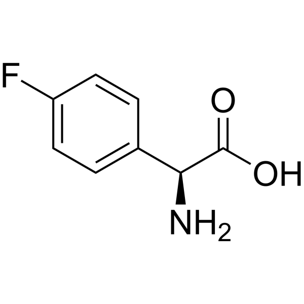 (S)-2-Amino-2-(4-fluorophenyl)acetic acid  Structure