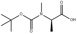 N-(tert-Butoxycarbonyl)-N-methyl-D-alanine Structure