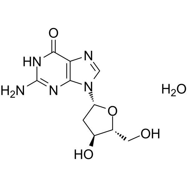 2'-Deoxyguanosine monohydrate Structure