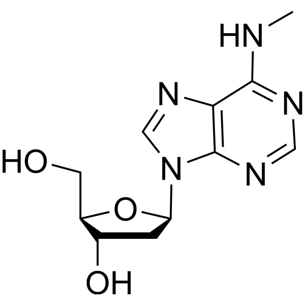N-6-Methyl-2-deoxyadenosine Structure