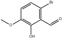 6-Bromo-2-hydroxy-3-methoxybenzaldehyde Structure