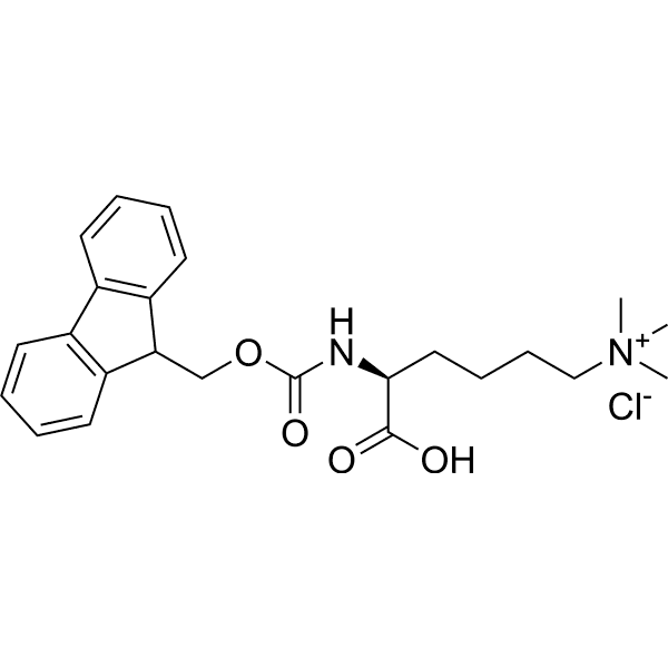 Fmoc-Lys(Me)3-OH Chloride Structure