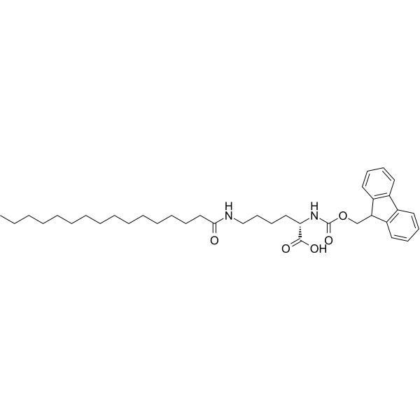 Fmoc-Lys(Palmitoyl)-OH Structure
