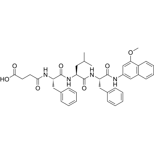 Suc-Phe-Leu-Phe-4MβNA Structure