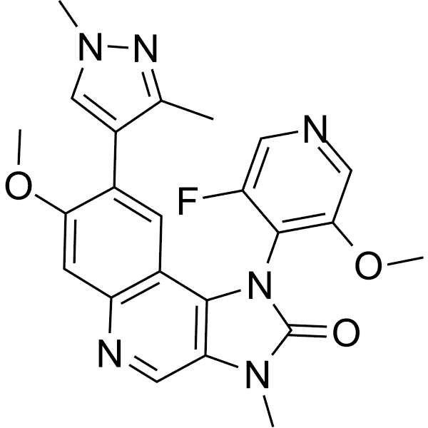(Rac)-Lartesertib Structure
