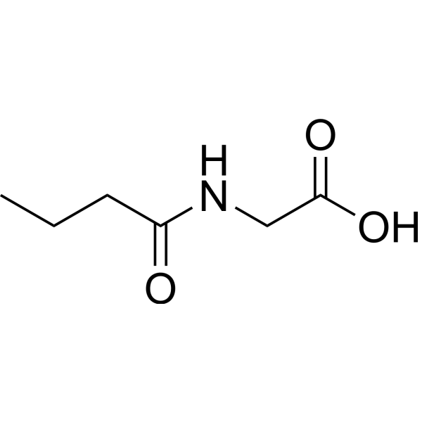 N-Butyrylglycine Structure