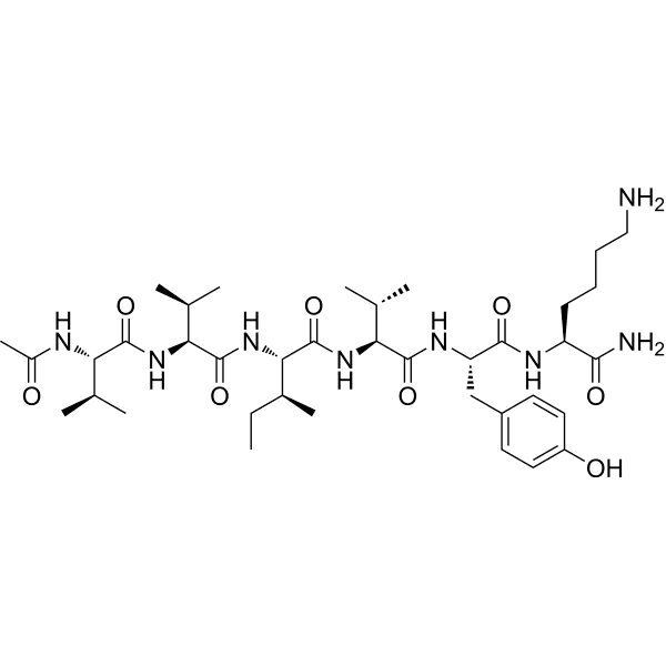 Acetyl-PHF6QV amide Structure