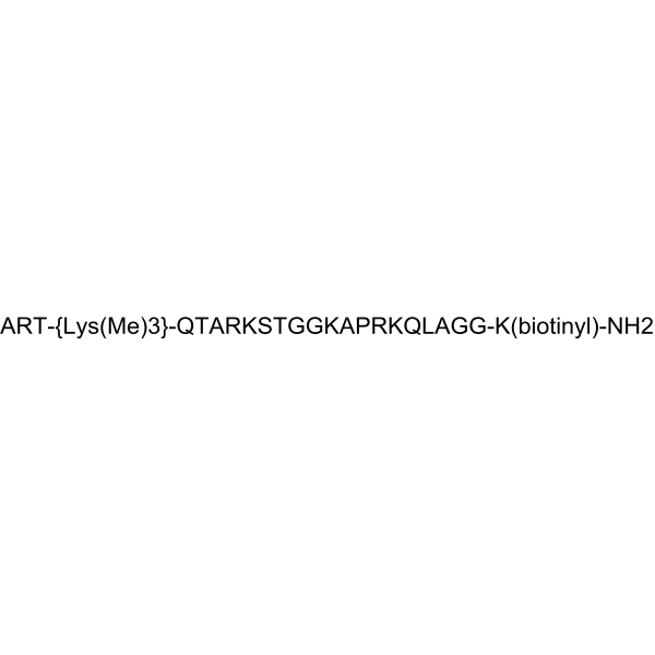 (Lys(Me)34)-Histone H3 (1-21)-Gly-Gly-Lys(biotinyl) amide Structure